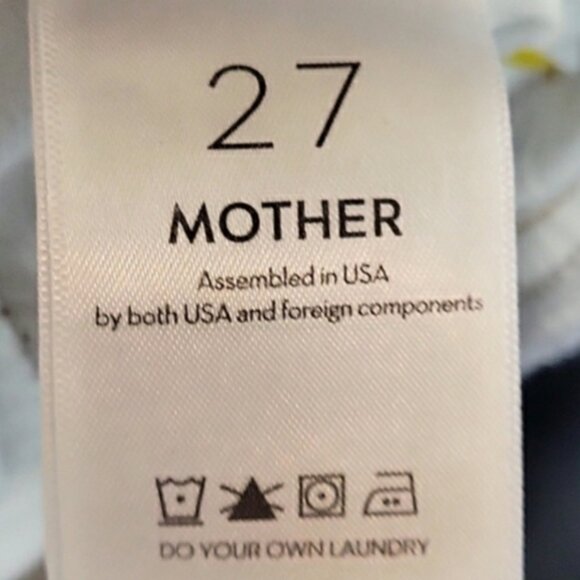 Snacks by Mother The Pleated Fun Dip Puddle Just a Nibble Straight Jeans Size 27 - Picture 10 of 15